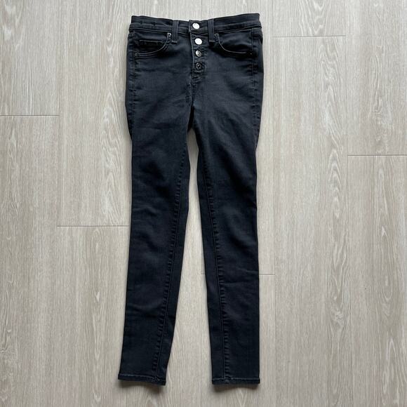 Veronica Beard Jeans Debbie 10" Skinny Womens 25 SMALL FIT Black - Picture 1 of 15